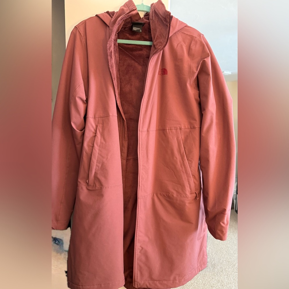 The North Face - WOMEN’S SHELBE RASCHEL PARKA LENGTH WITH HOOD XXL (wild ginger)